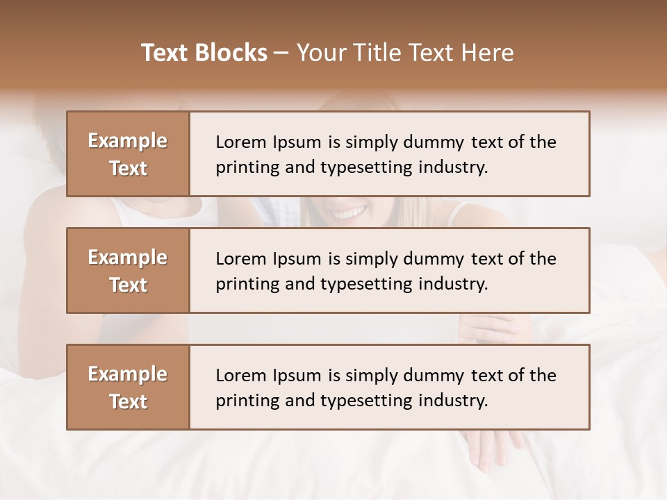 White Blond Bedroom PowerPoint Template