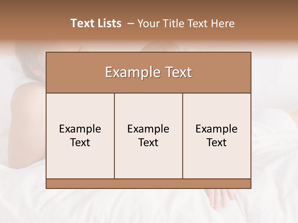 White Blond Bedroom PowerPoint Template