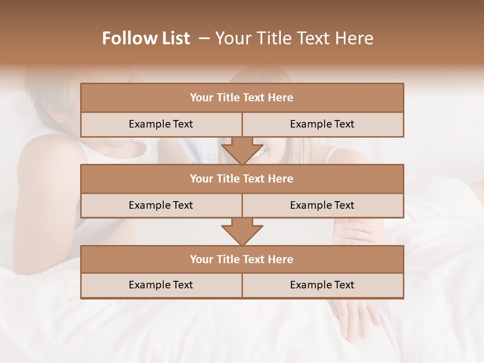 White Blond Bedroom PowerPoint Template