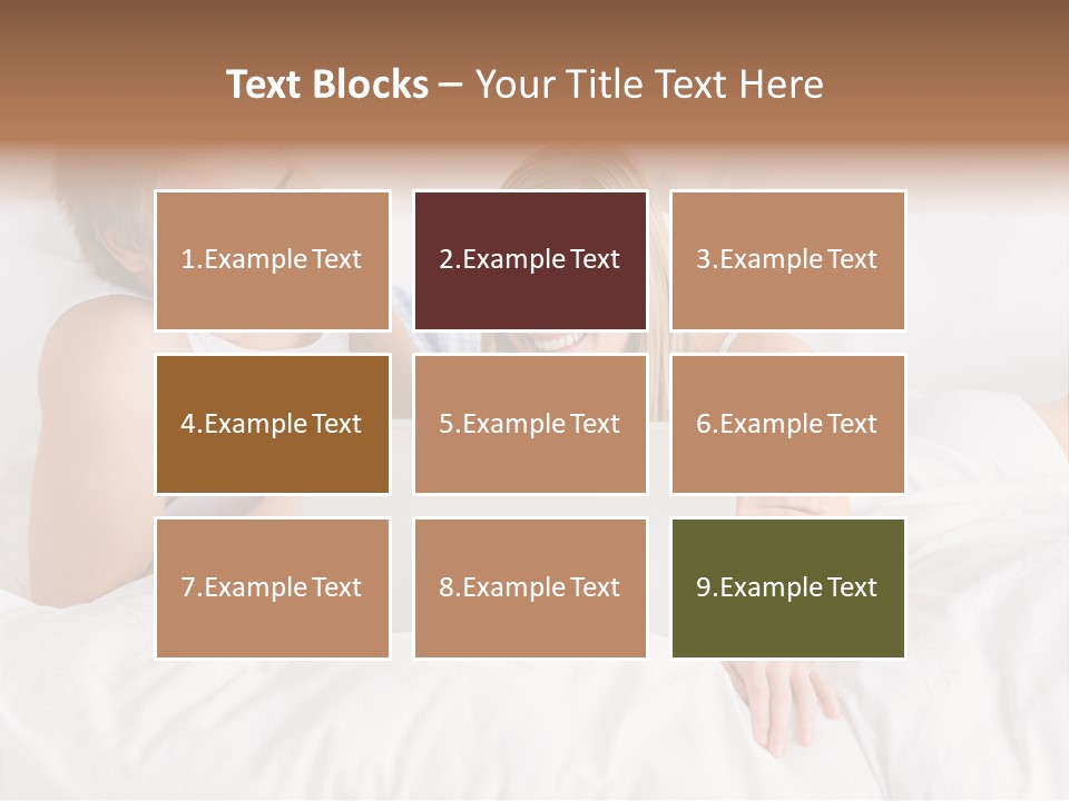 White Blond Bedroom PowerPoint Template