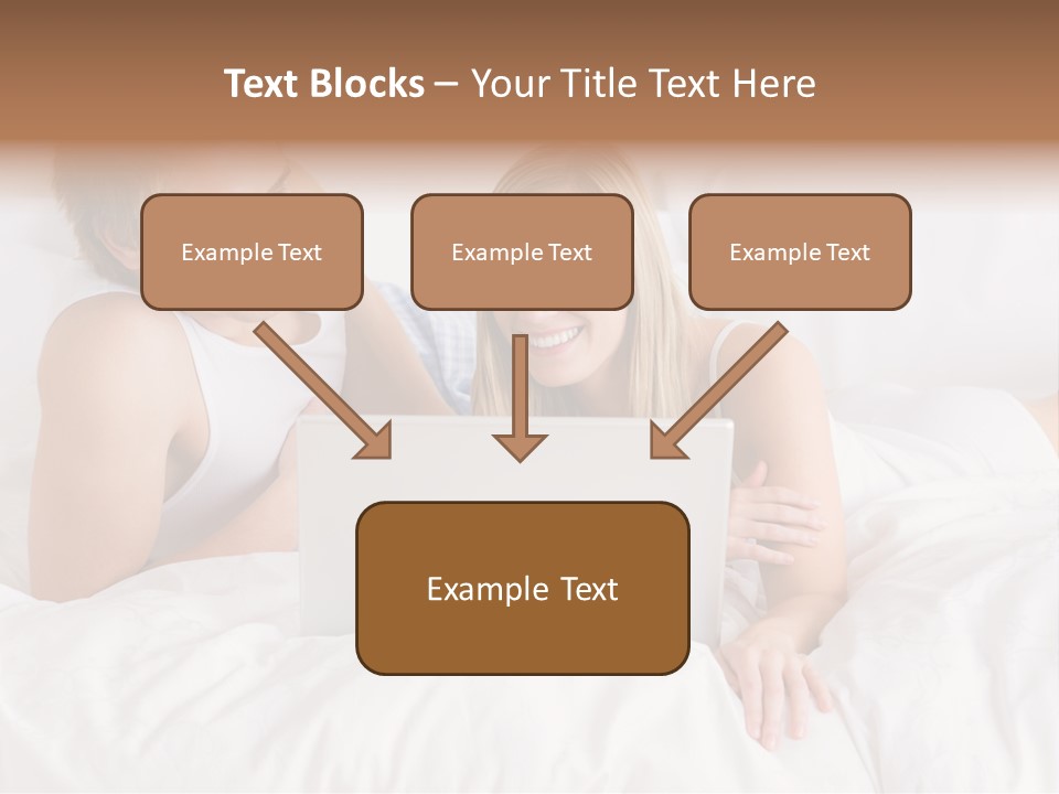 White Blond Bedroom PowerPoint Template