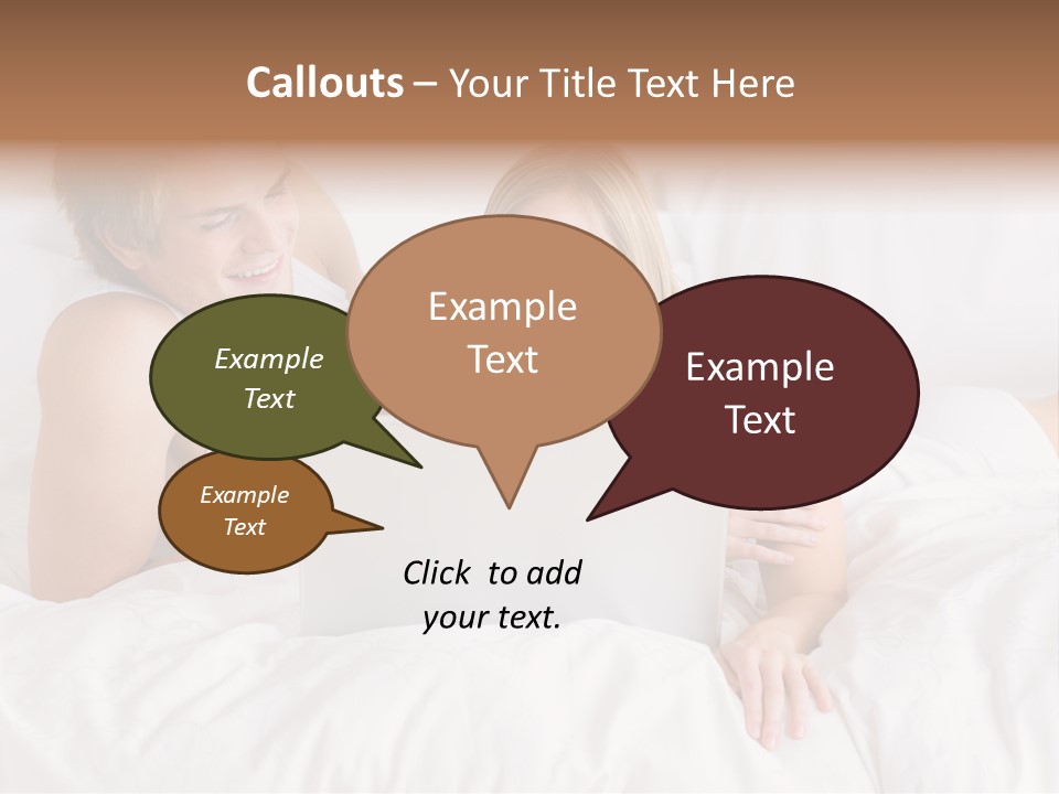 White Blond Bedroom PowerPoint Template