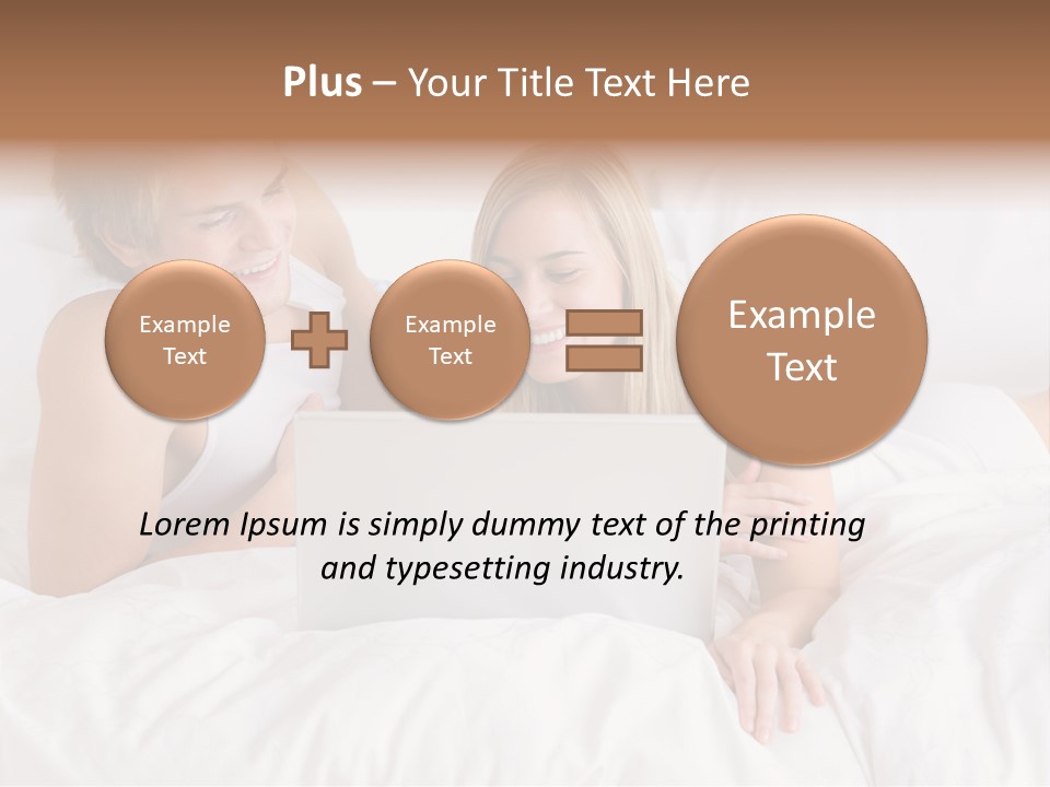 White Blond Bedroom PowerPoint Template