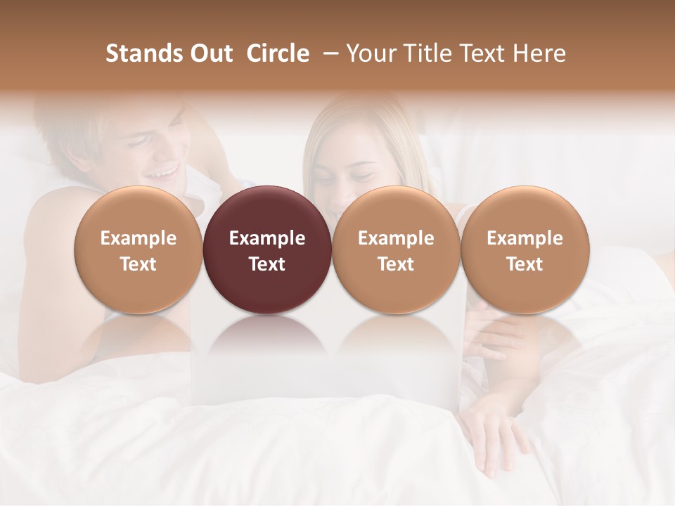 White Blond Bedroom PowerPoint Template