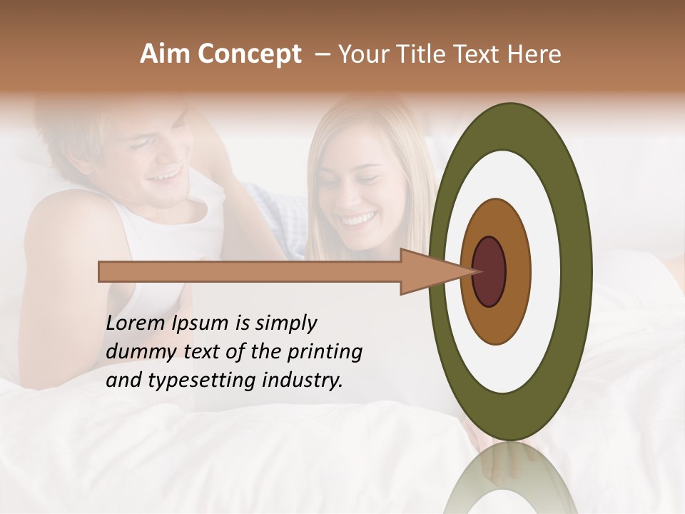 White Blond Bedroom PowerPoint Template