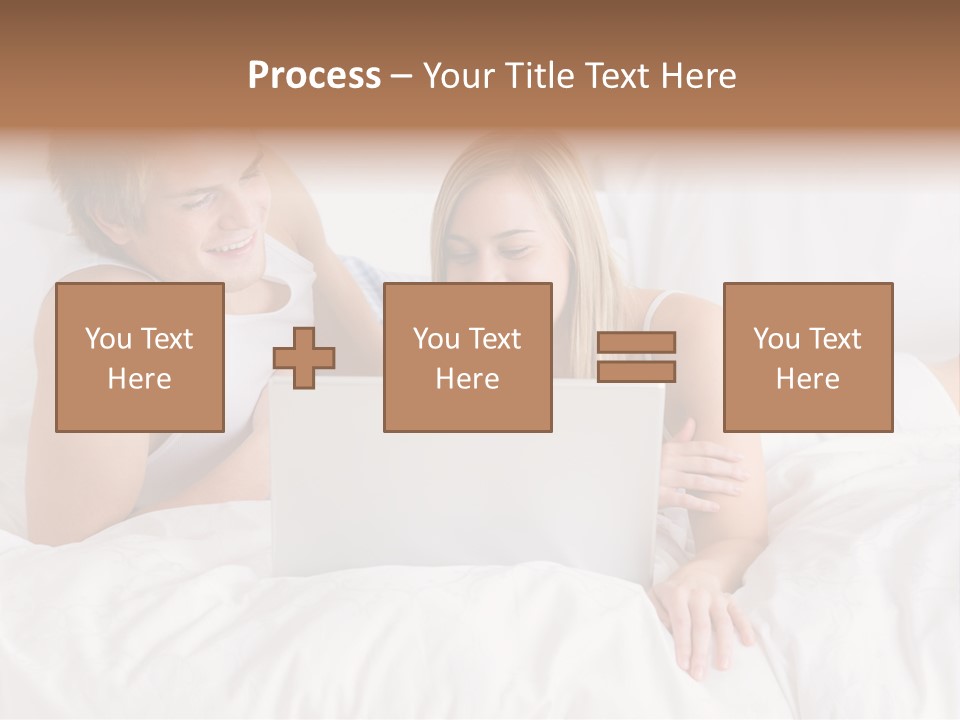 White Blond Bedroom PowerPoint Template