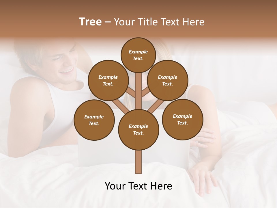 White Blond Bedroom PowerPoint Template