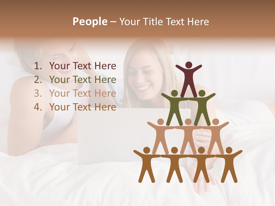 White Blond Bedroom PowerPoint Template