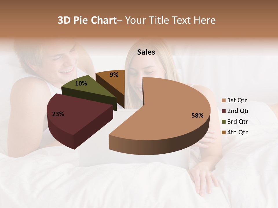 White Blond Bedroom PowerPoint Template