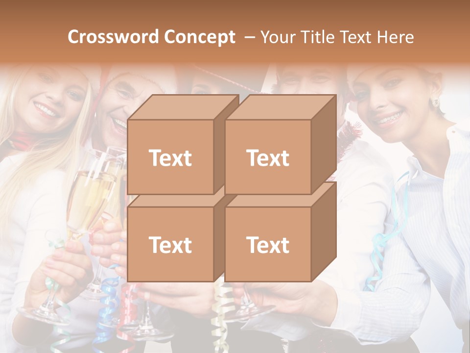 Man Year Merry PowerPoint Template