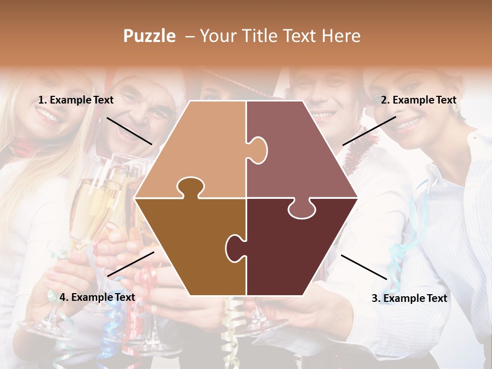 Man Year Merry PowerPoint Template