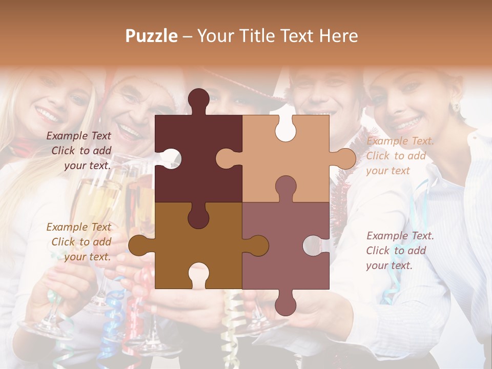 Man Year Merry PowerPoint Template