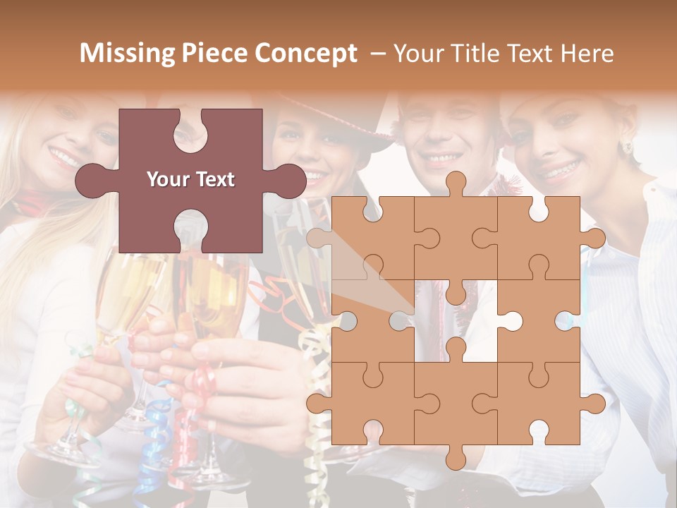 Man Year Merry PowerPoint Template