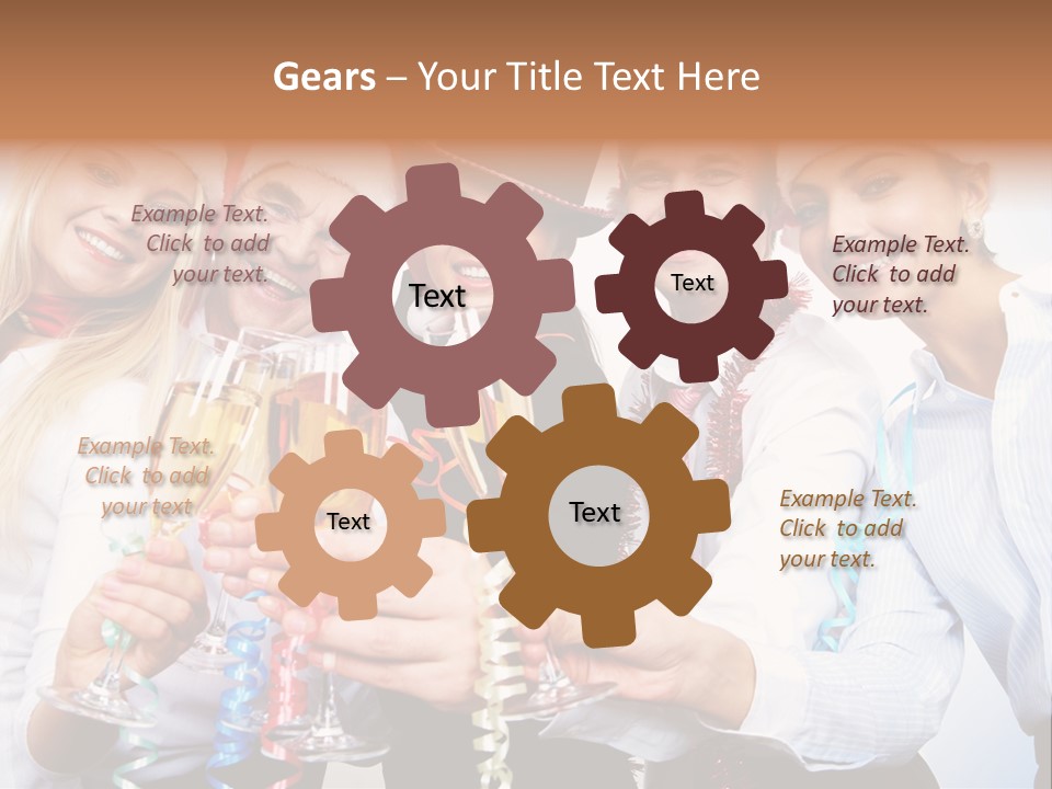 Man Year Merry PowerPoint Template