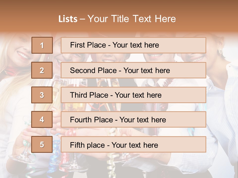 Man Year Merry PowerPoint Template