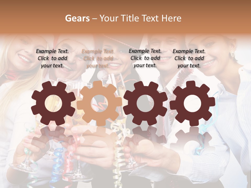 Man Year Merry PowerPoint Template