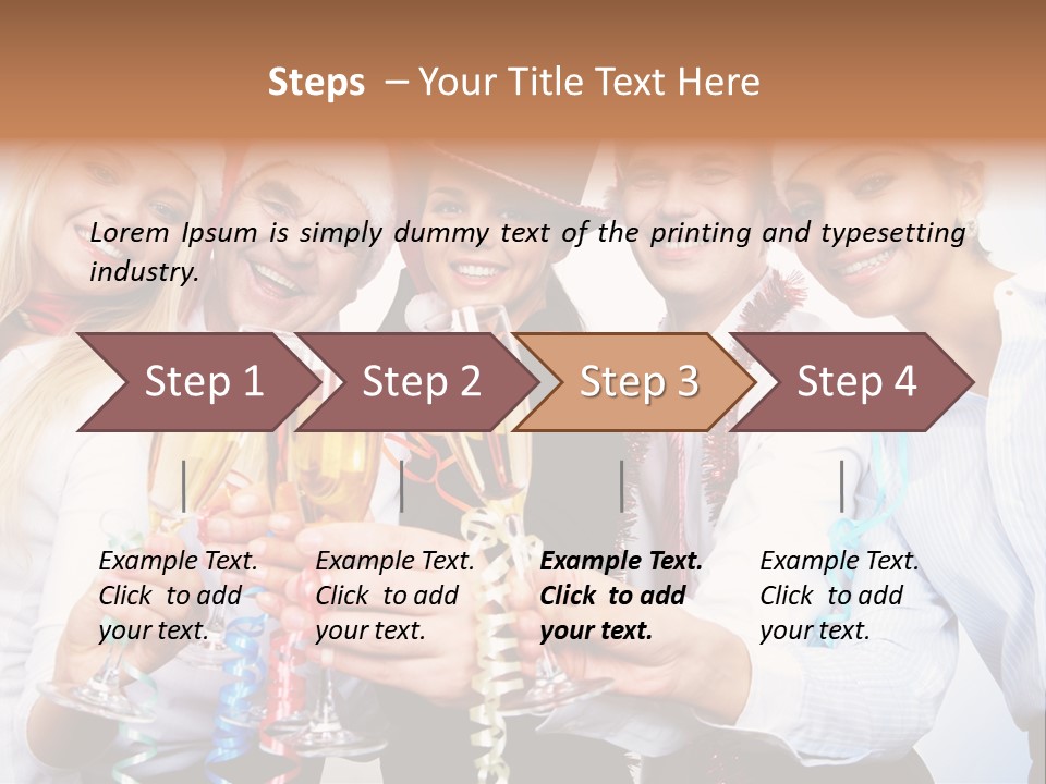 Man Year Merry PowerPoint Template