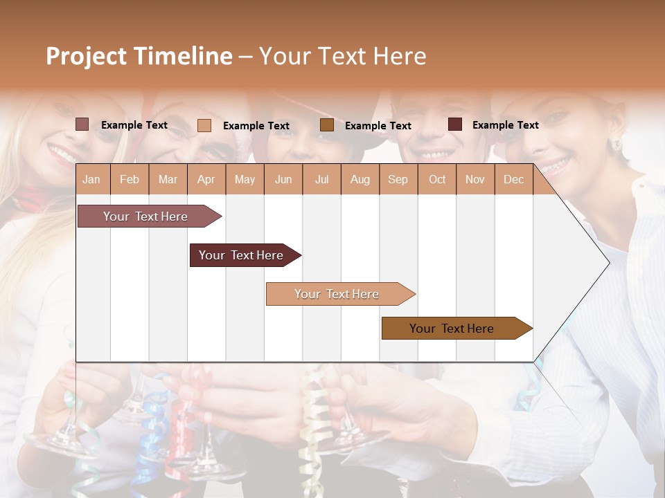 Man Year Merry PowerPoint Template