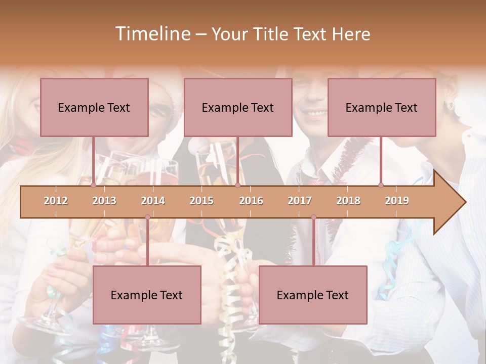 Man Year Merry PowerPoint Template