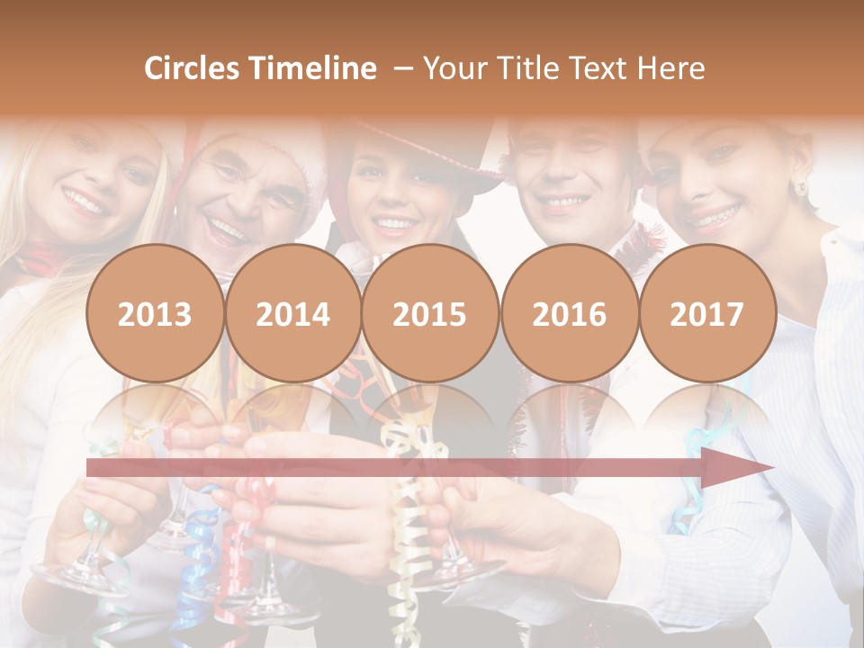 Man Year Merry PowerPoint Template