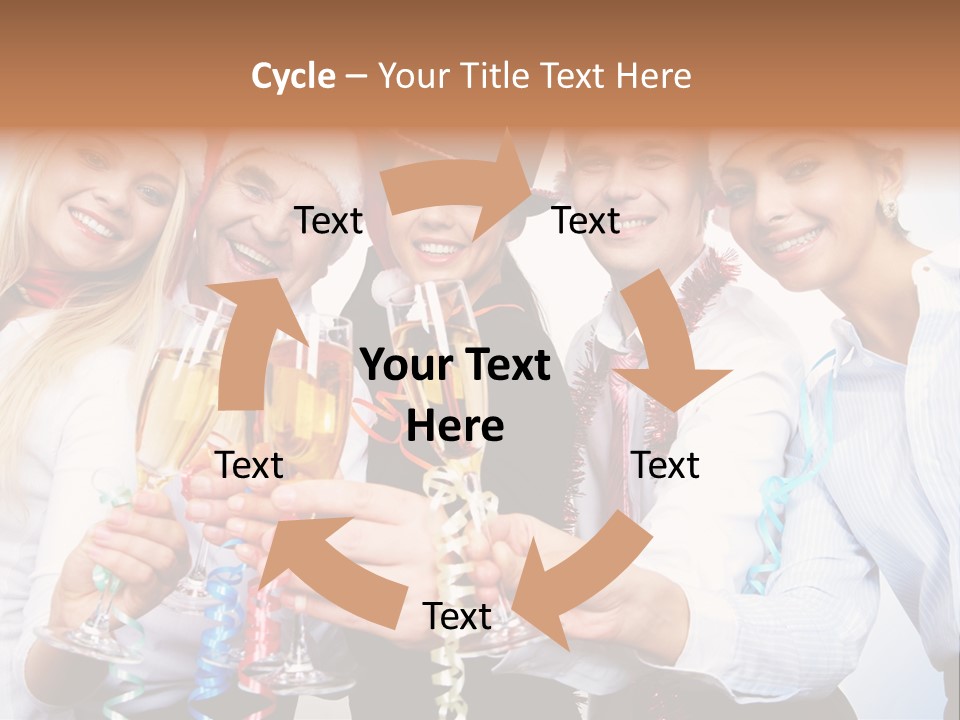 Man Year Merry PowerPoint Template