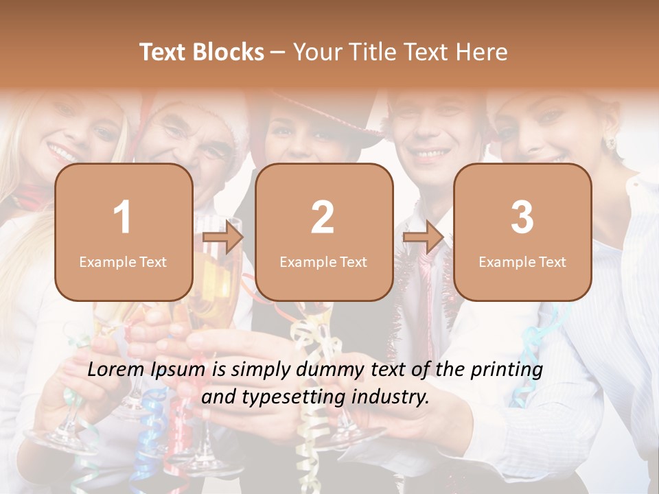 Man Year Merry PowerPoint Template