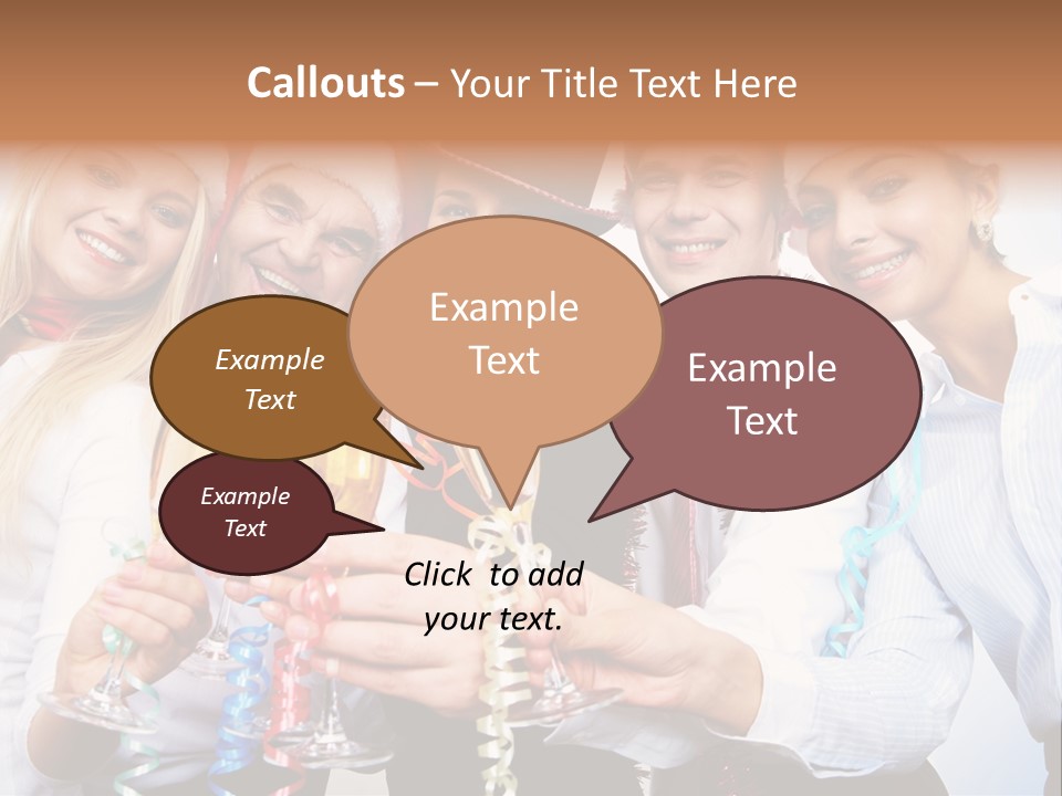 Man Year Merry PowerPoint Template