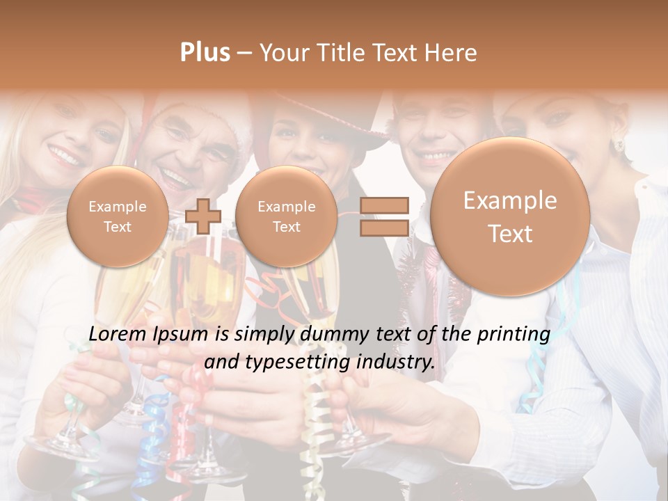 Man Year Merry PowerPoint Template