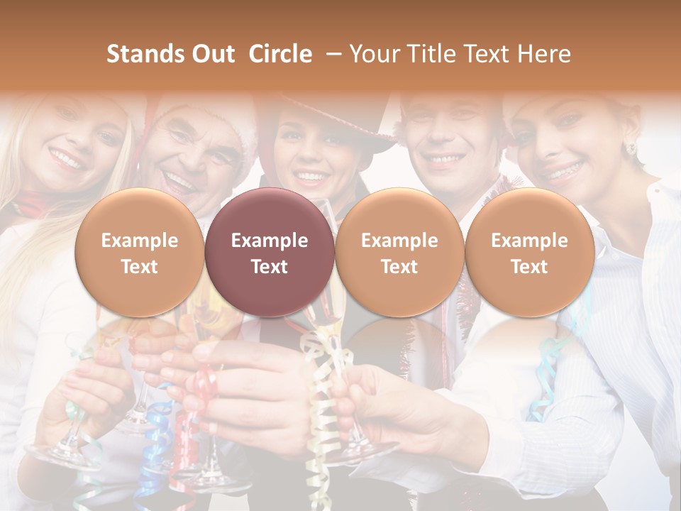 Man Year Merry PowerPoint Template