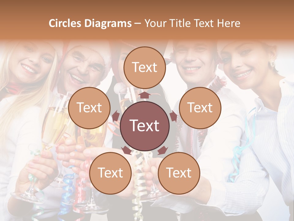 Man Year Merry PowerPoint Template