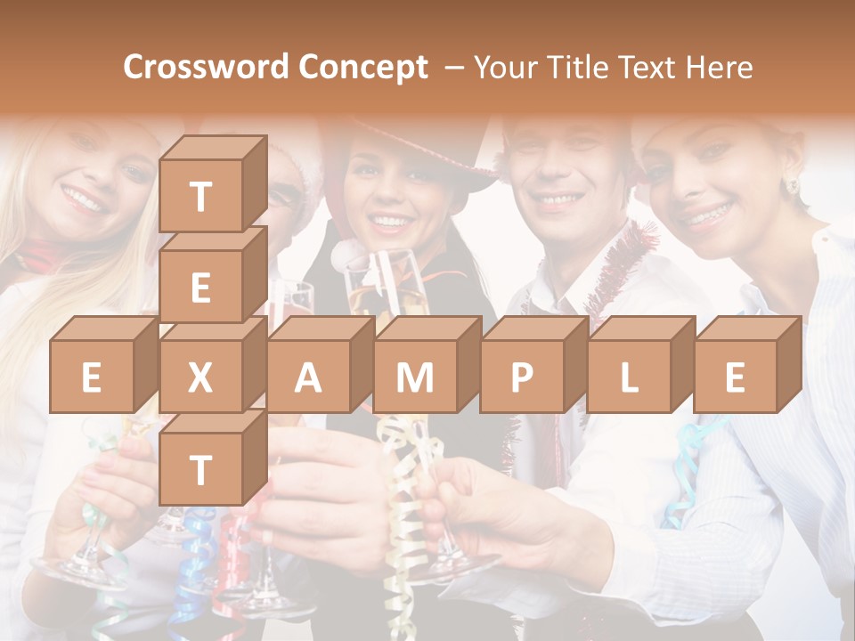 Man Year Merry PowerPoint Template