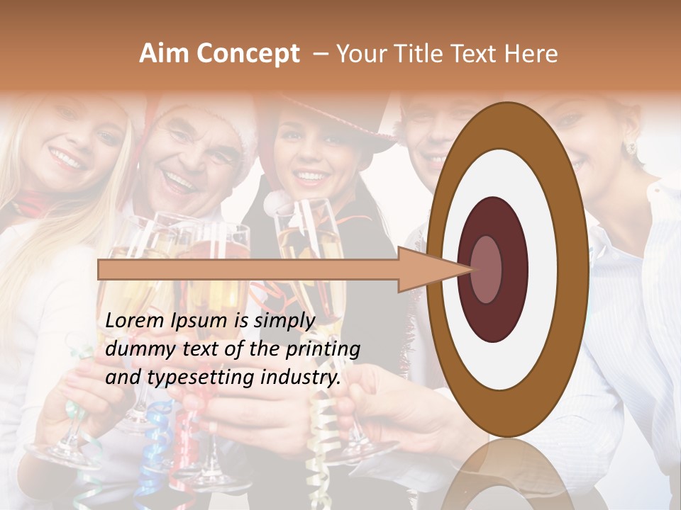 Man Year Merry PowerPoint Template