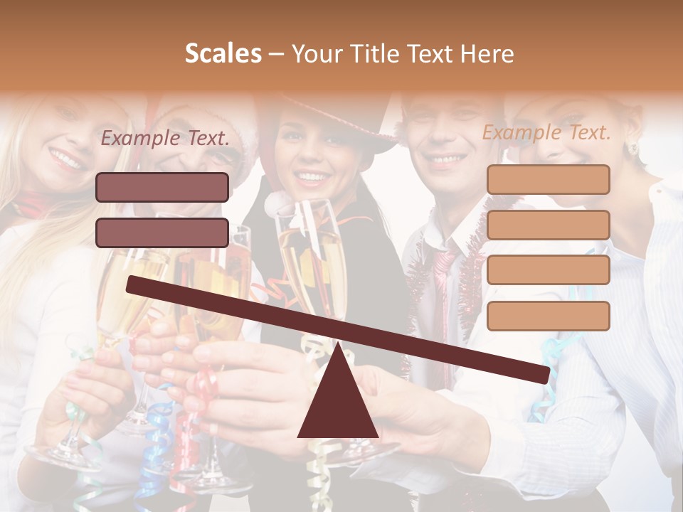 Man Year Merry PowerPoint Template