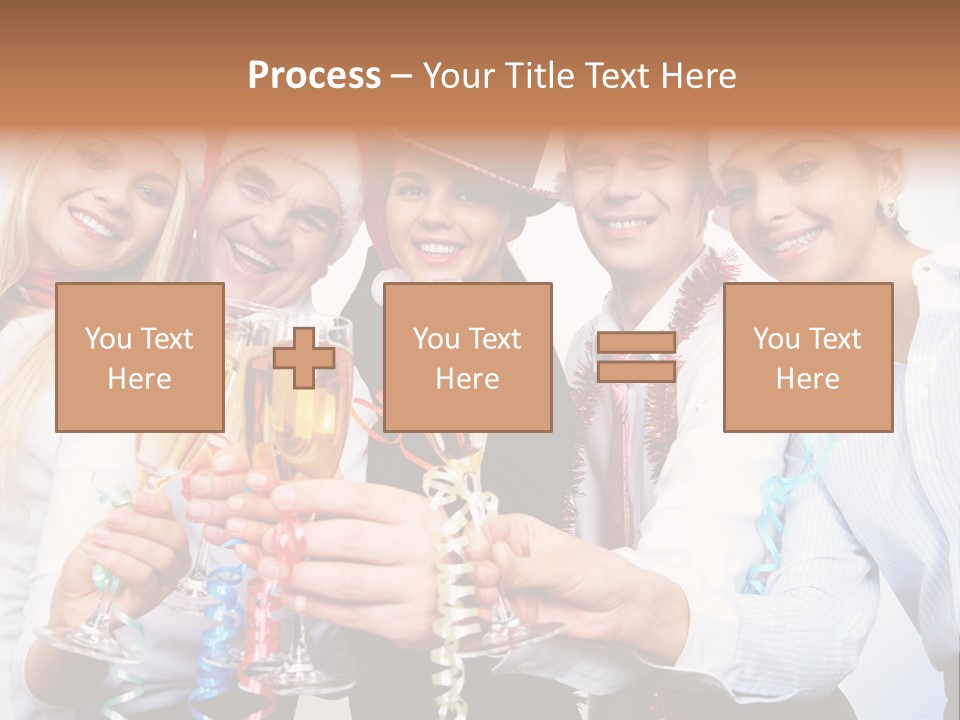 Man Year Merry PowerPoint Template