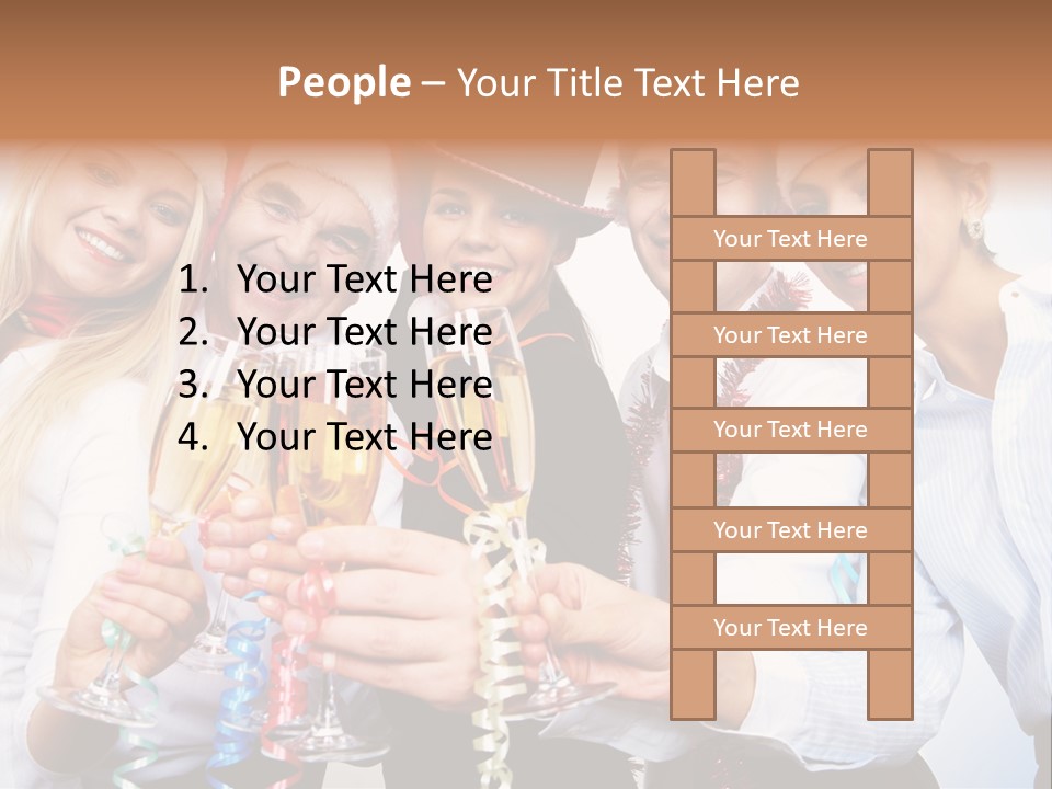 Man Year Merry PowerPoint Template