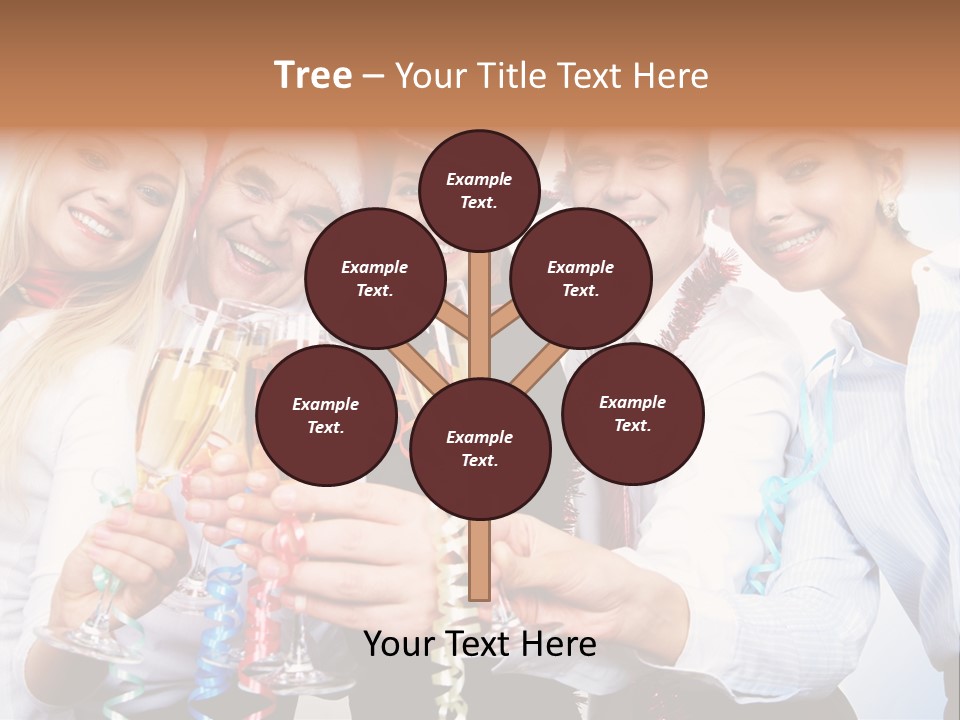 Man Year Merry PowerPoint Template