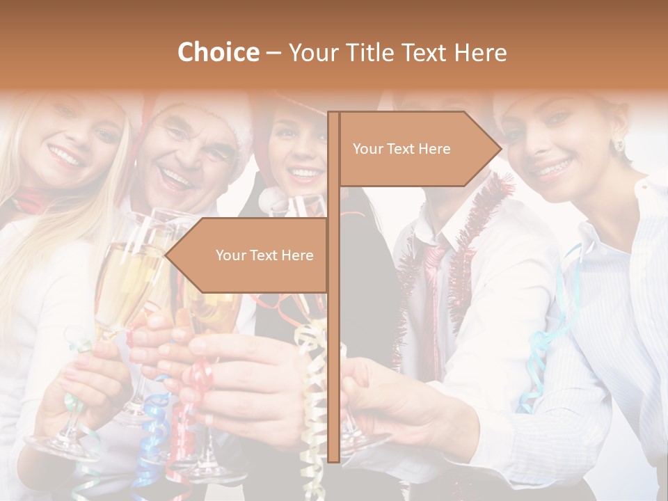 Man Year Merry PowerPoint Template