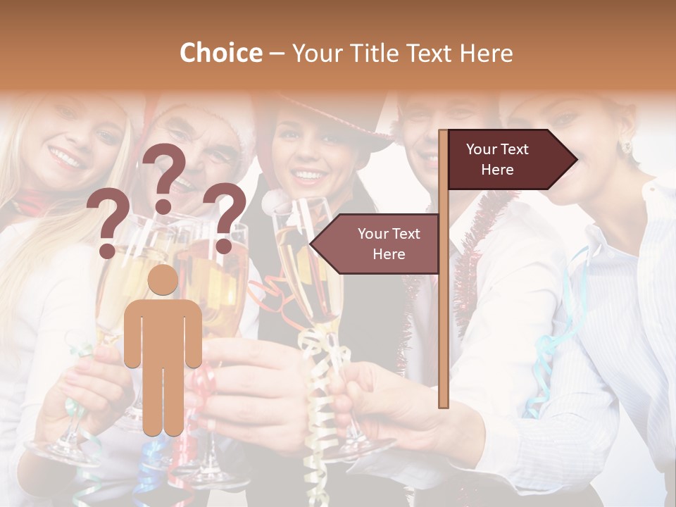 Man Year Merry PowerPoint Template