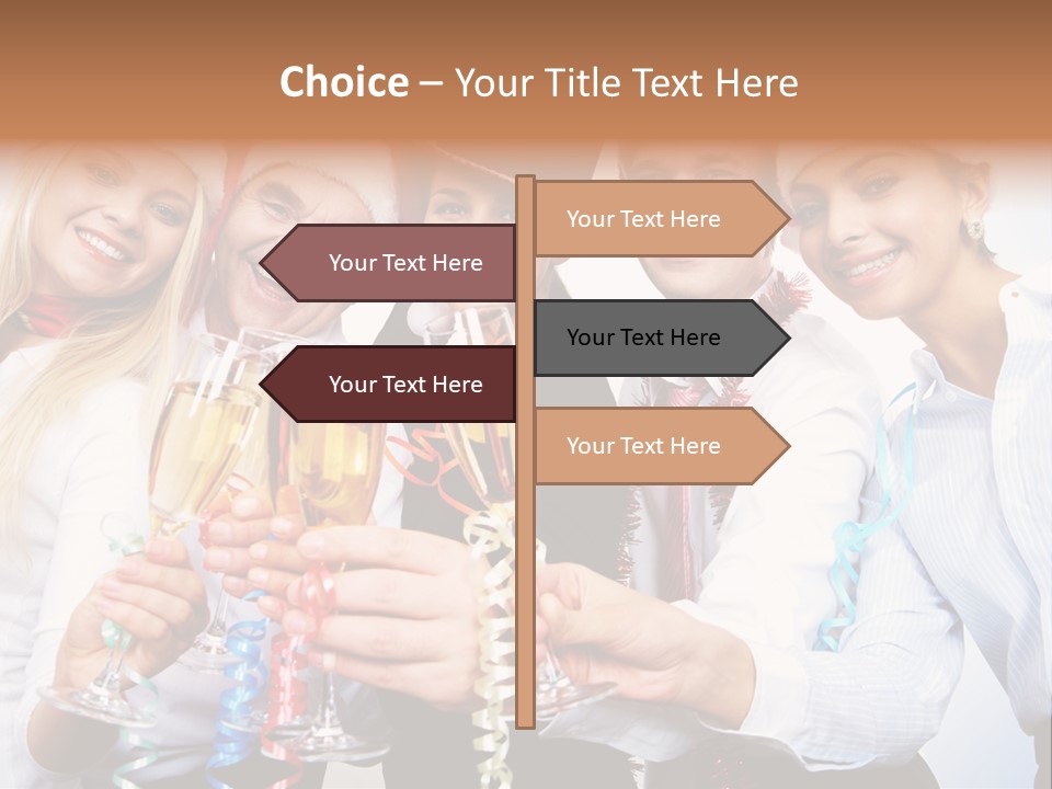 Man Year Merry PowerPoint Template