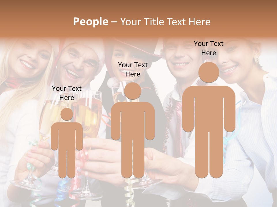 Man Year Merry PowerPoint Template