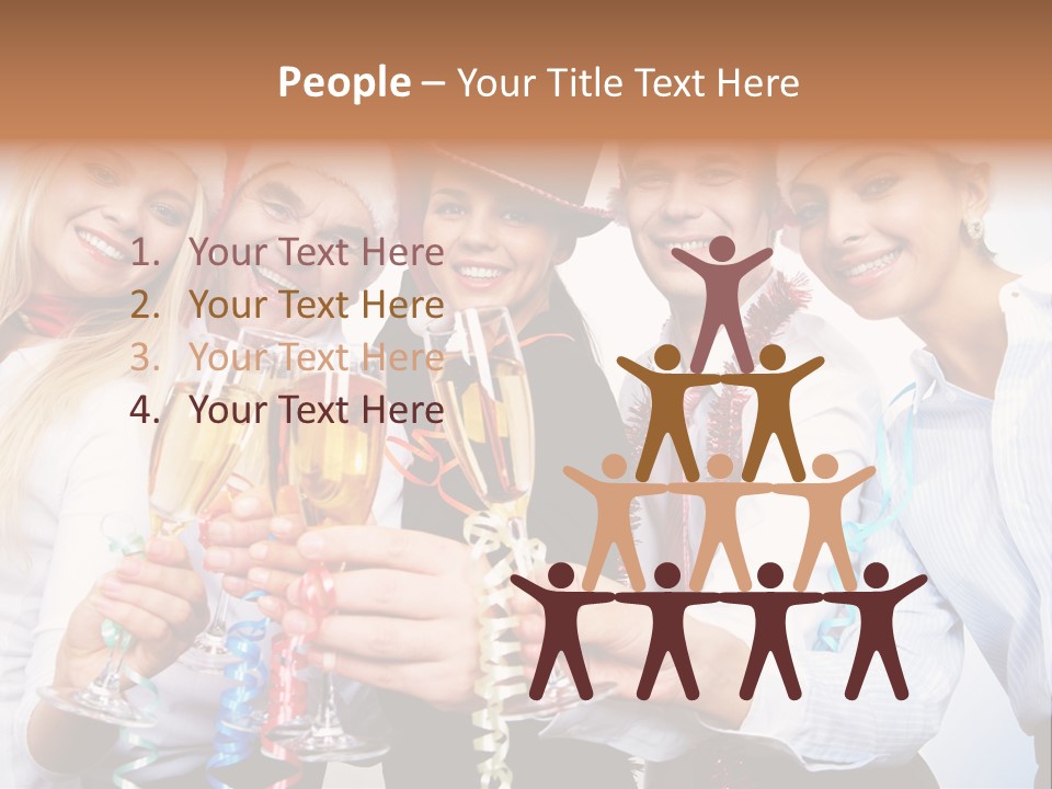 Man Year Merry PowerPoint Template