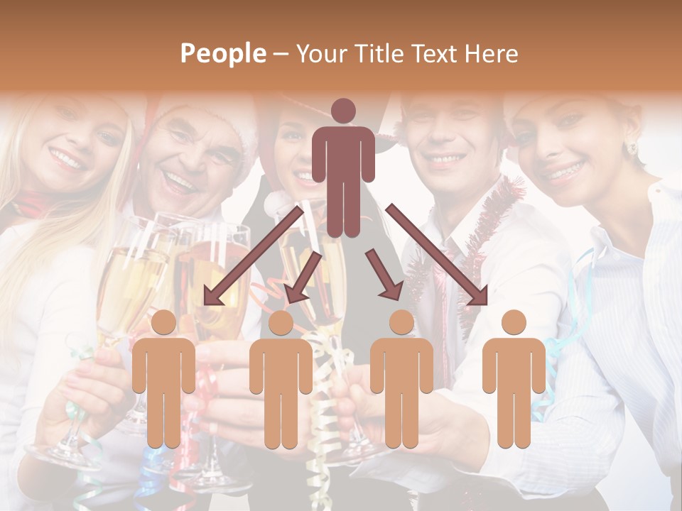 Man Year Merry PowerPoint Template