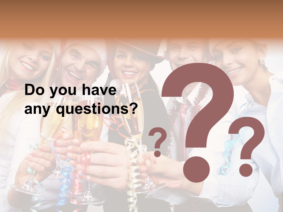 Man Year Merry PowerPoint Template