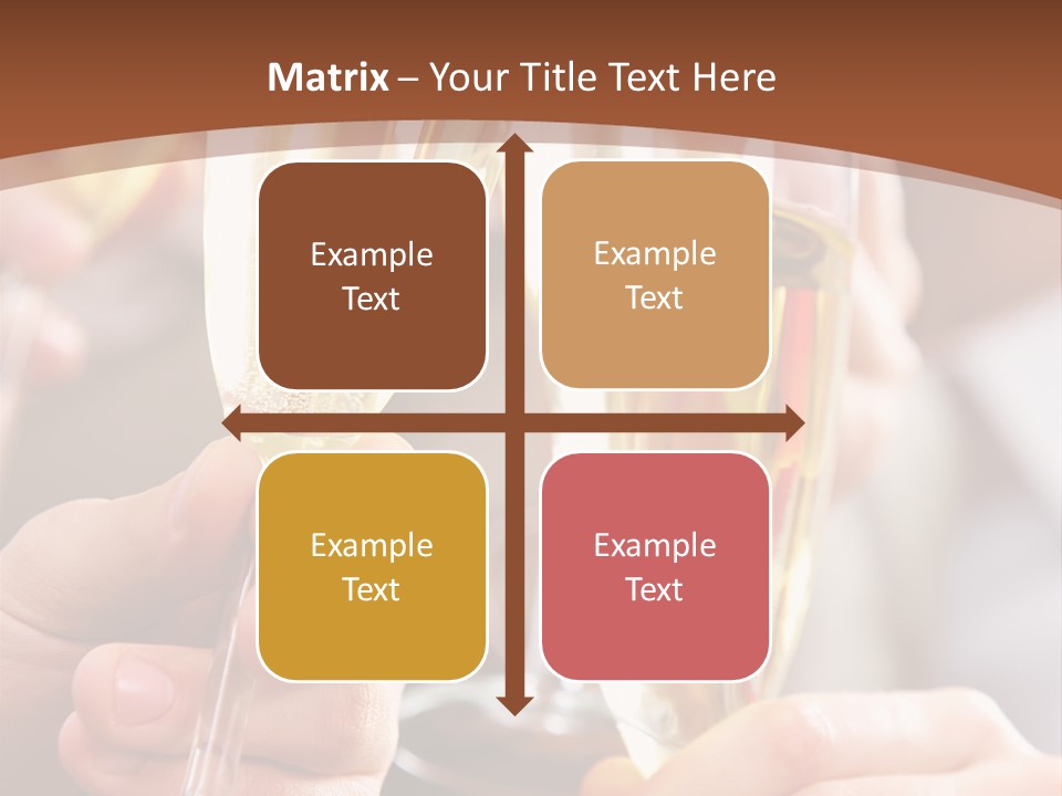 Christmas Sparkling Alcohol PowerPoint Template