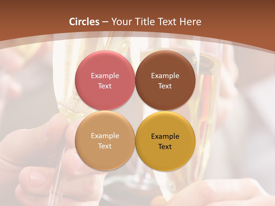 Christmas Sparkling Alcohol PowerPoint Template