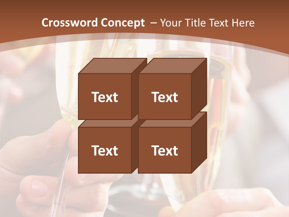 Christmas Sparkling Alcohol PowerPoint Template