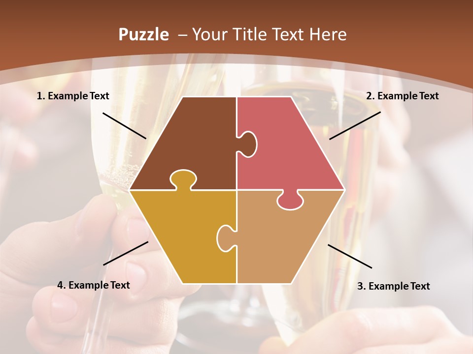 Christmas Sparkling Alcohol PowerPoint Template