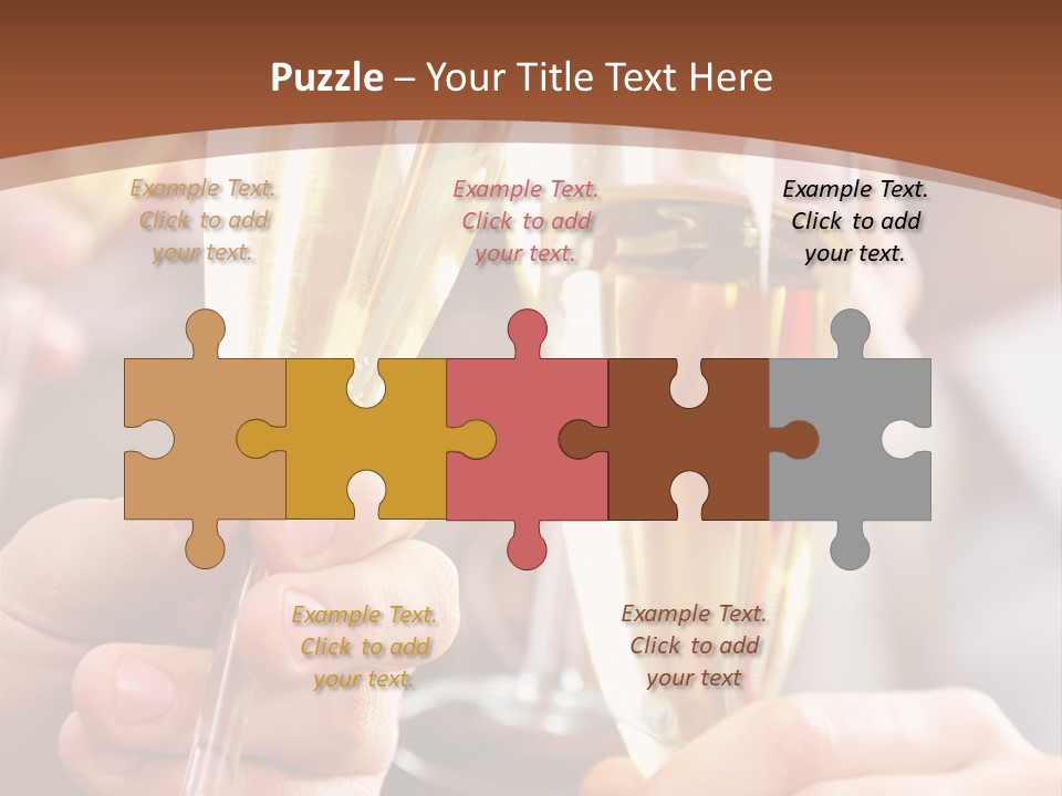 Christmas Sparkling Alcohol PowerPoint Template