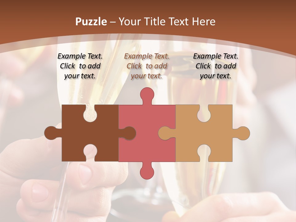 Christmas Sparkling Alcohol PowerPoint Template