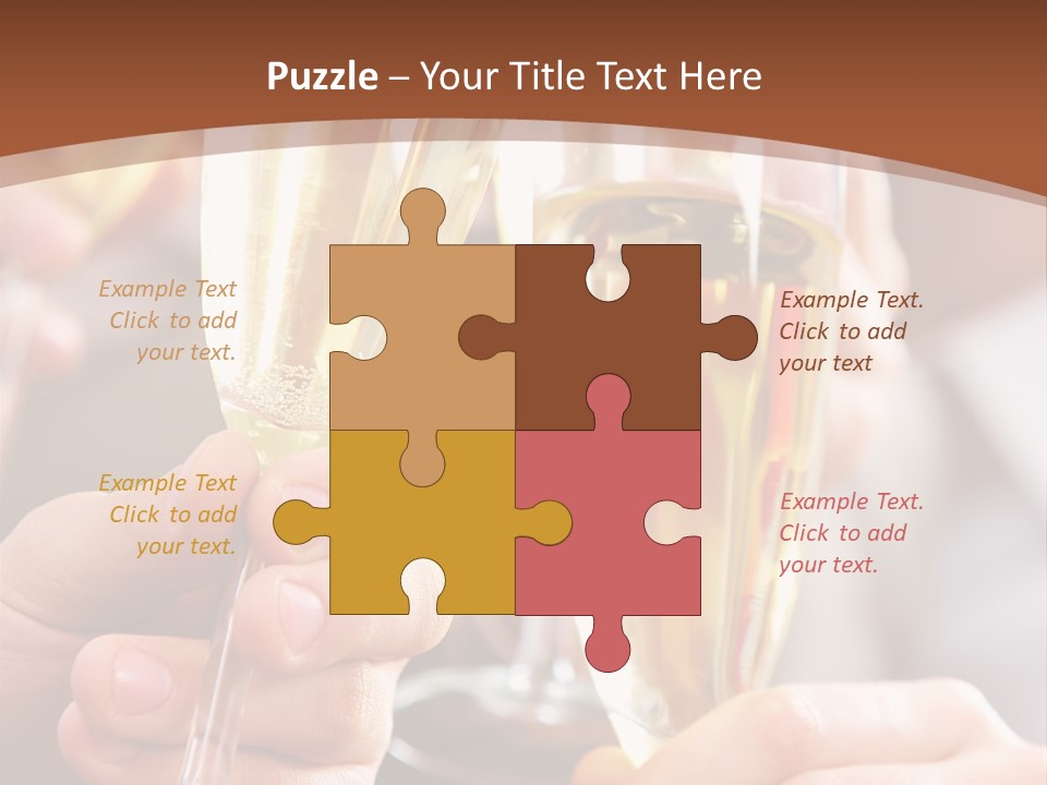 Christmas Sparkling Alcohol PowerPoint Template